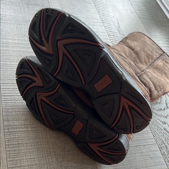 UGG ultimate tall braid real shearling Chocolate Suede Boots - Picture 6 of 7